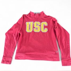 Victoria's Secret PINK collegiate collection, quarter-zip sweatshirt